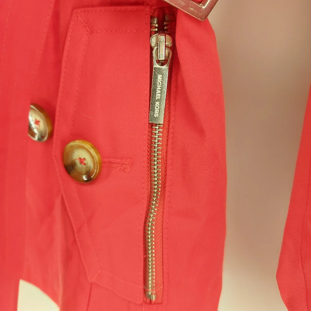Michael Michael Kors Red Trench Size XS - Picture 4 of 11